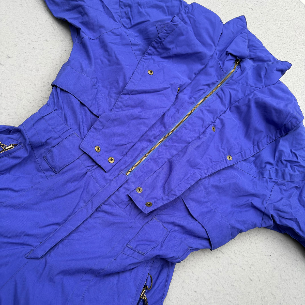 Nordica One Piece Ski Suit Womans Size 8 S Purple Retro 80s 90s Snowsuit All In One