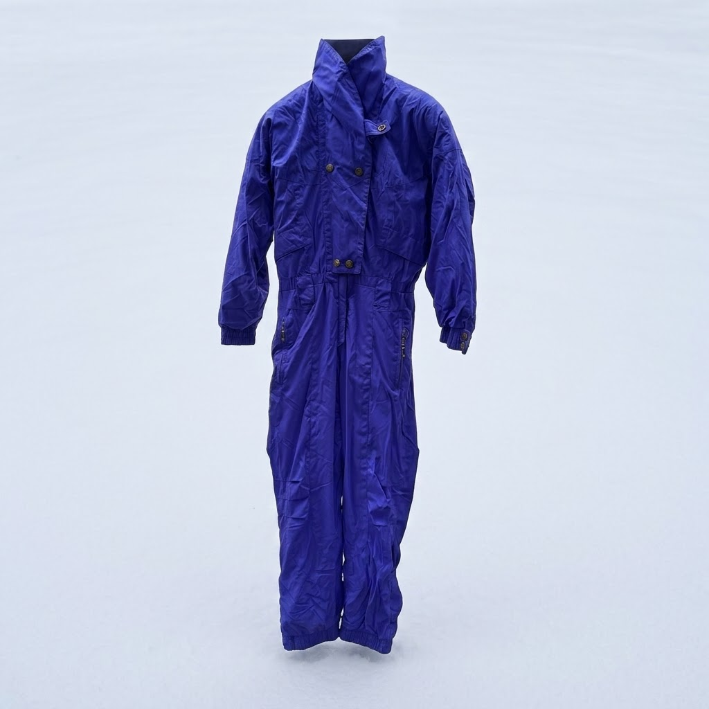 Nordica One Piece Ski Suit Womans Size 8 S Purple Retro 80s 90s Snowsuit All In One