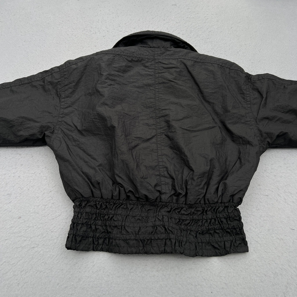 Late 80’s Fera Skiwear Woman’s Size 16 Double Breasted Cropped Black Jacket