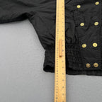 Late 80’s Fera Skiwear Woman’s Size 16 Double Breasted Cropped Black Jacket