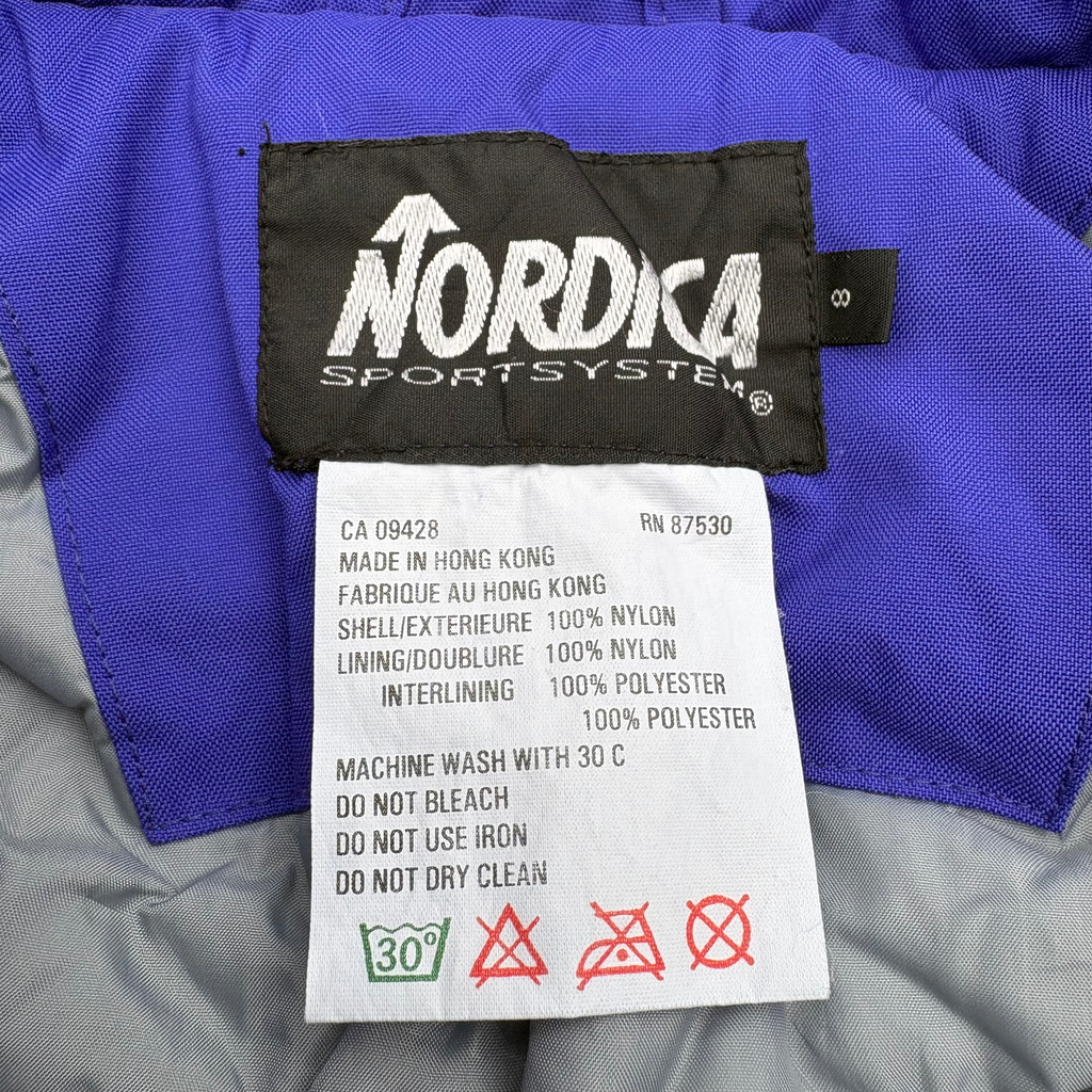 Nordica One Piece Ski Suit Womans Size 8 S Purple Retro 80s 90s Snowsuit All In One