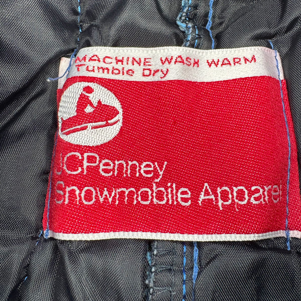 JC Penny Men’s Size S 80’s Blue Padded Ski Suit Jumpsuit