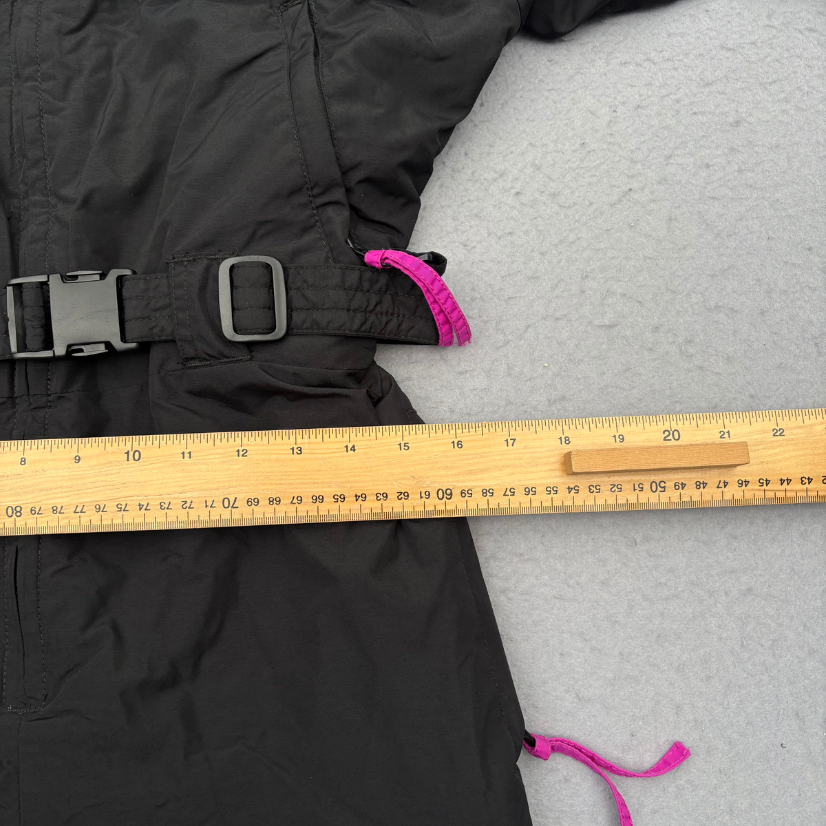 Vintage 90s Columbia One Piece Ski Suit Womens M Black Teal Pink Belted Radial Sleeve