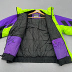 Inside Edge Men’s Size M 90’s Colourblock Black Purple Green Ski Snowboard Jacket