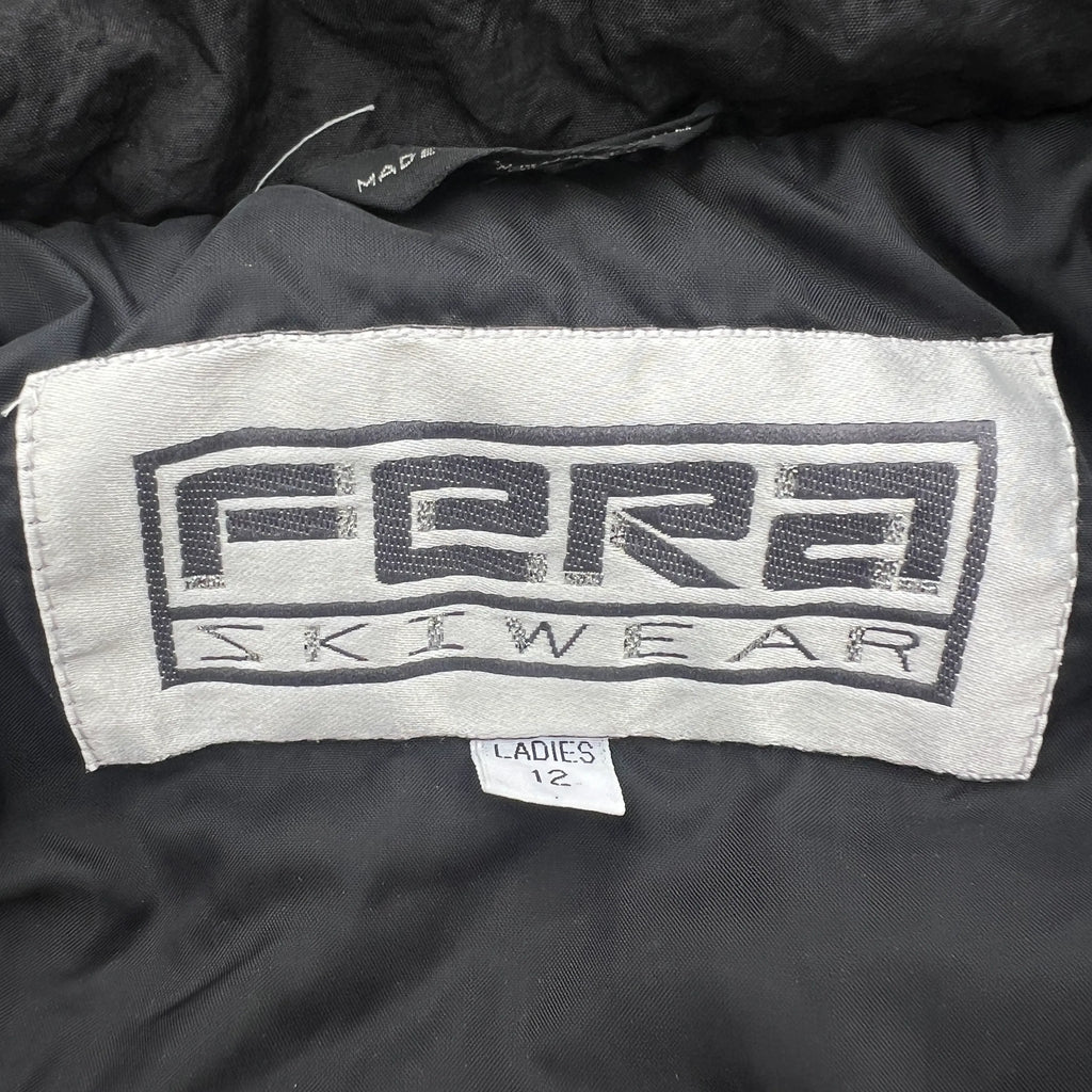 Late 80’s Fera Skiwear Woman’s Size 16 Double Breasted Cropped Black Jacket