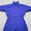 Nordica One Piece Ski Suit Womans Size 8 S Purple Retro 80s 90s Snowsuit All In One