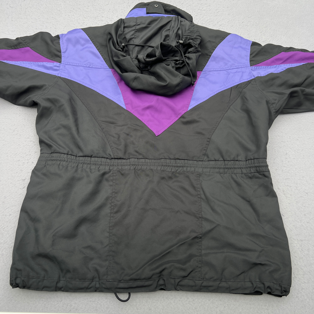 Vintage Couloir Ski Jacket Mens XXL 80s 90s Retro Colorblock Purple Black Neon