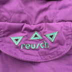 Vintage Reusch One Piece Ski Suit Mens XL Retro 90s Black Purple Teal Snowsuit