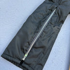 J C Penny 90’s Woman’s Size S One piece Ski Suit Jumpsuit Black With Yellow Accent
