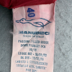 Vtg Manudieci Italy Luxury Goose Down Gore-Tex Ski Suit Red UK 8