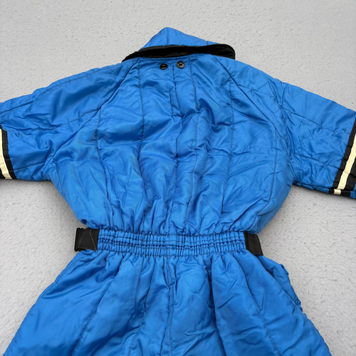 JC Penny Men’s Size S 80’s Blue Padded Ski Suit Jumpsuit