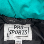 Pro Sports Men’s Size M 90’s Colourblock Black Magenta Teal Ski Snowboard Jacket